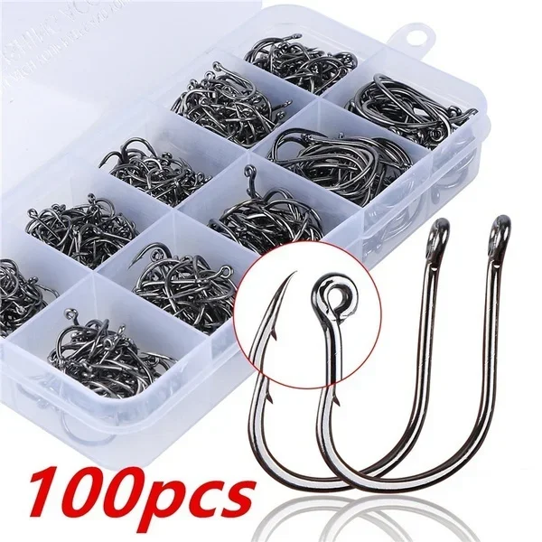 Fishing Equipment Brands - 新品 100 個/箱高品質炭素鋼鯉釣り餌シャープな釣り針 10 サイズ利用可能