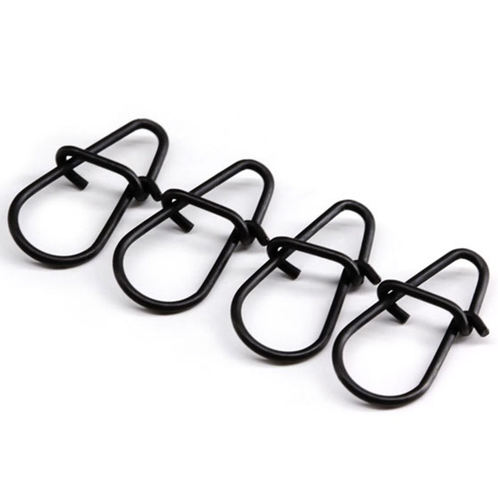 100 ピース/ロットマットブラックスナップ釣りバレルスイベ - Fishing Equipment Cheap のレビューと価格