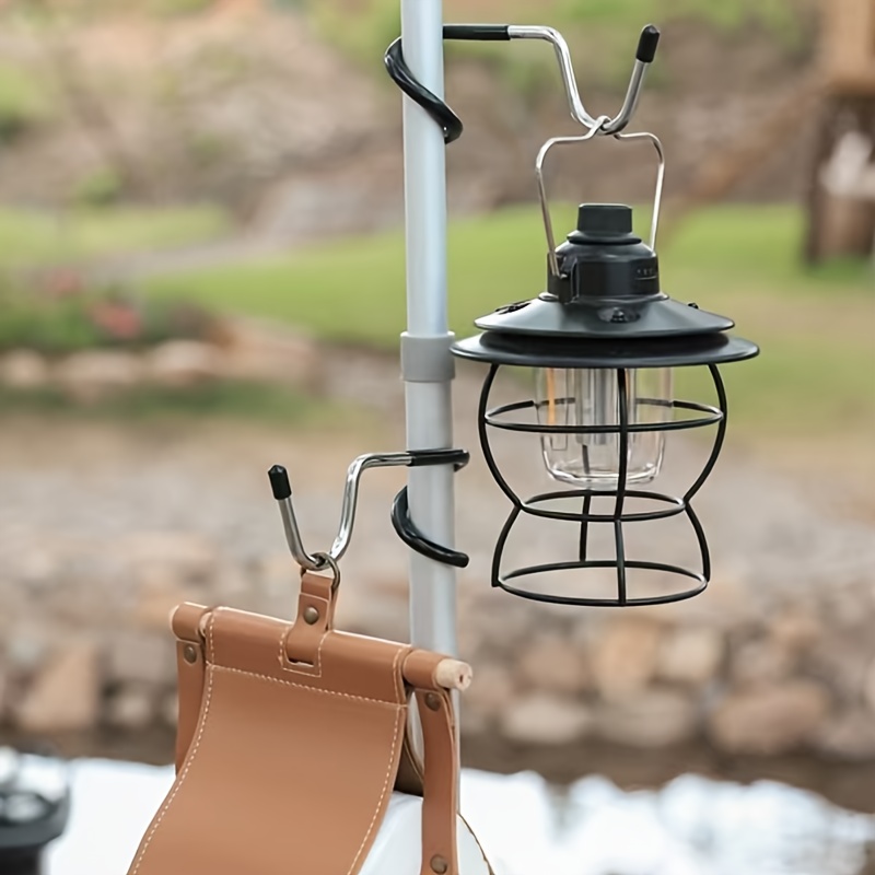 ステンレス製ライトスタンドホルダーフック ポータブルテントポ - Fishing Equipment Carp のレビューと価格